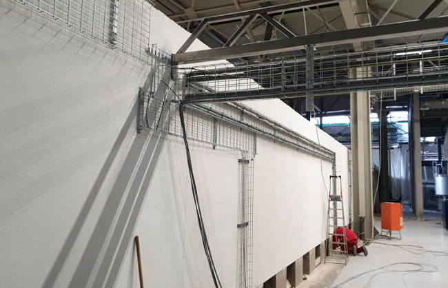 Foto Kabelverlegung Gittersystem