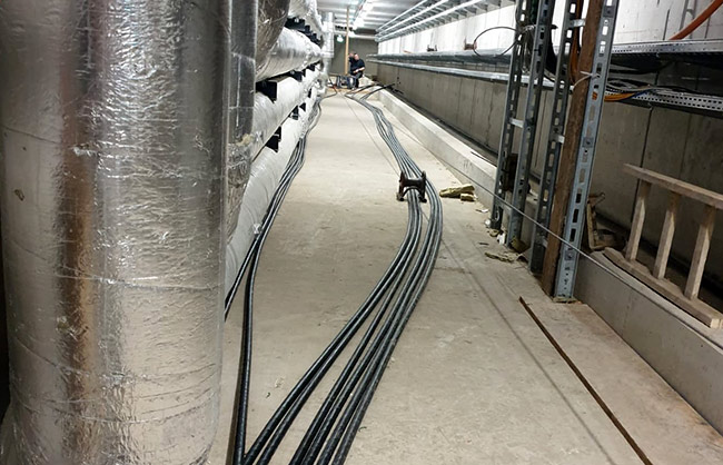 Foto Kabelverlegung Kabelzug